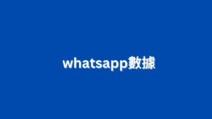 whatsapp數據